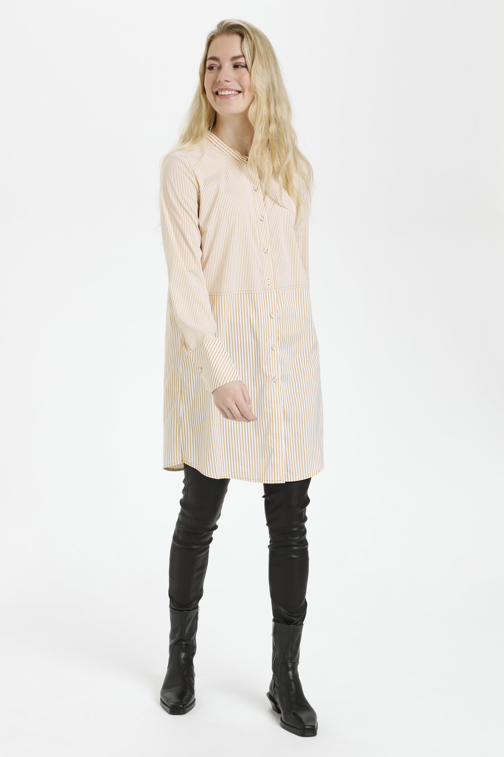 Culture - Abigail Long Shirt Olivenite - 3