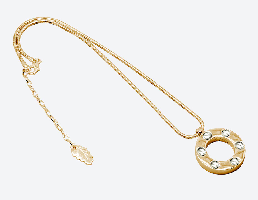 Ioaku - The Heaven Amulet Gold / White 45 cm - 4
