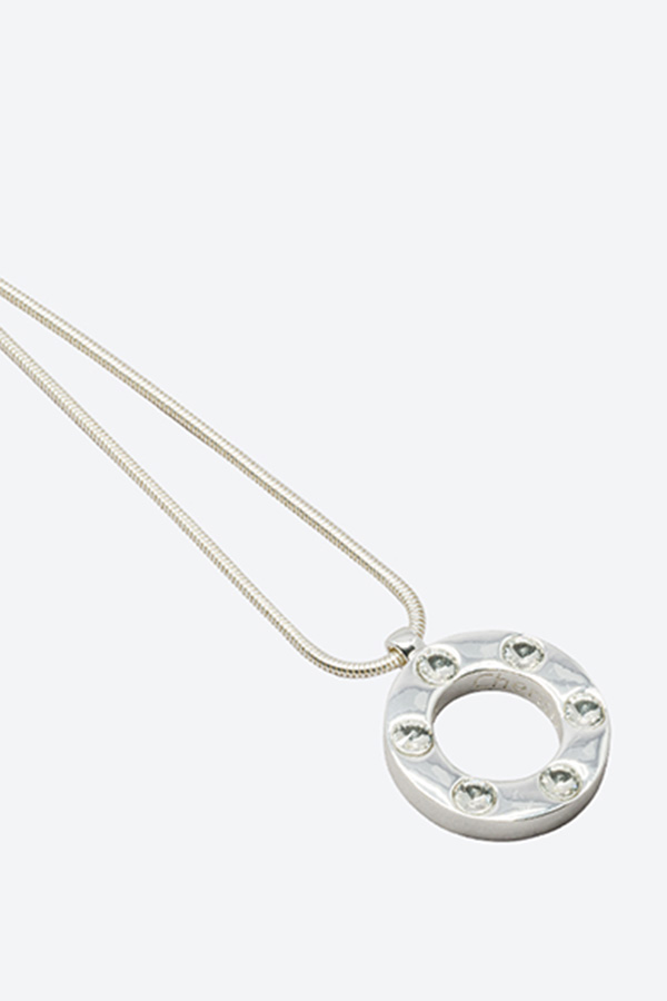 Ioaku - The Heaven Amulet Silver / White 45 cm