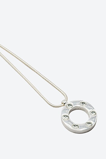 Ioaku - The Heaven Amulet Silver / White 45 cm