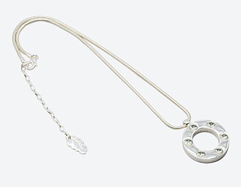 Ioaku - The Heaven Amulet Silver / White 45 cm