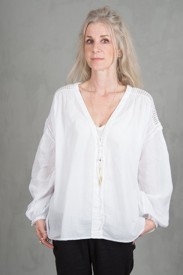 my Sunday Morning - Rampling Blouse White