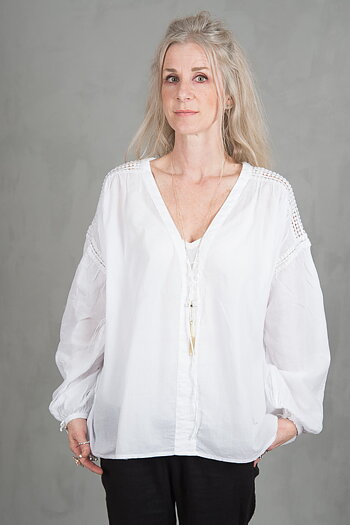 my Sunday Morning - Rampling Blouse White