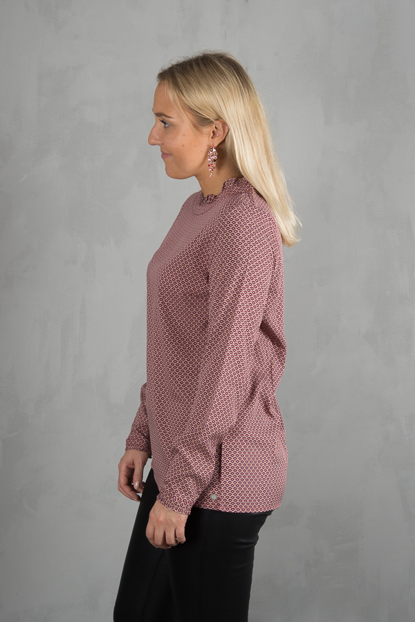 Plus Fine - Momo Blouse Burgundy - 4