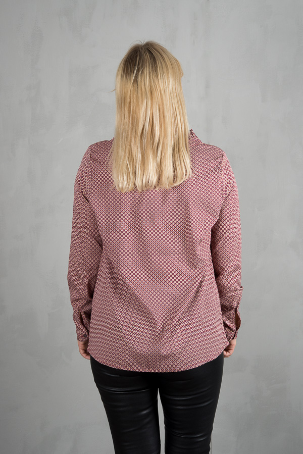 Plus Fine - Momo Blouse Burgundy - 5