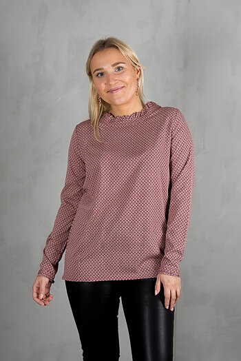 Plus Fine - Momo Blouse Burgundy