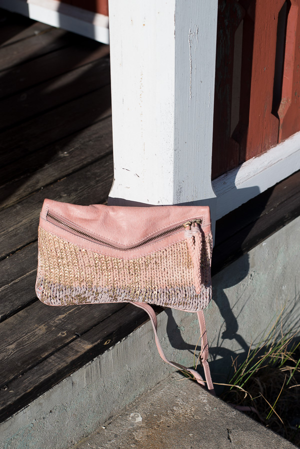 Unmade - Knit Leather Crossbody  Powder - 3