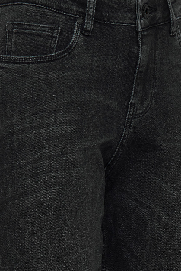 Pulz - Emma Jeans Wide Straight Leg Black / längd 32 tum  - 3