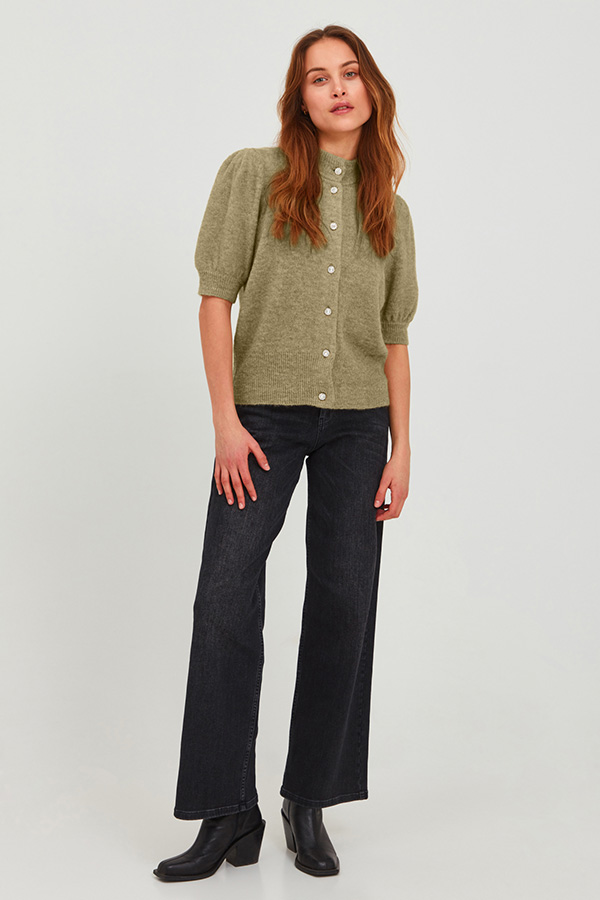Pulz - Emma Jeans Wide Straight Leg Black / längd 32 tum  - 5