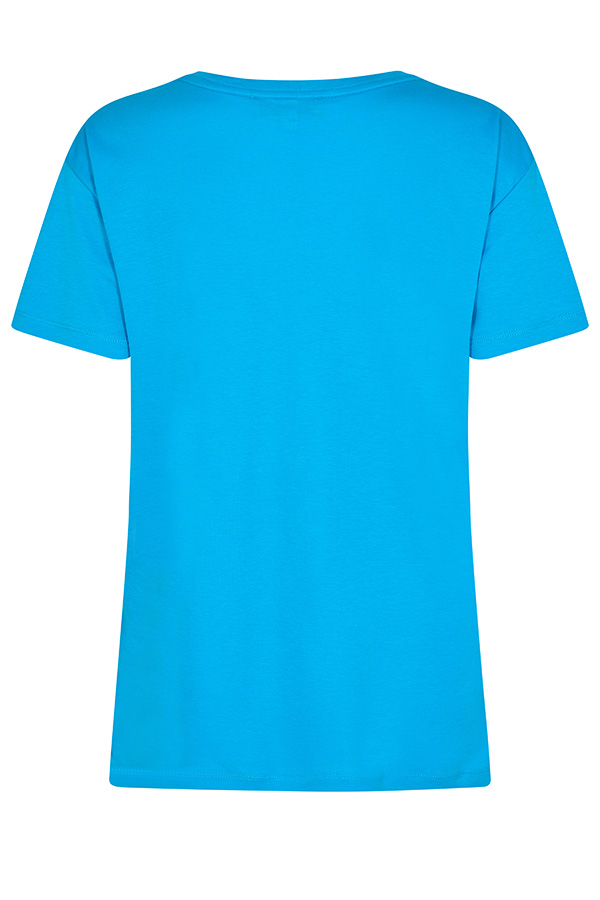 Mos Mosh - MMCiara O-SS Glam Tee  Blue Aster - 7
