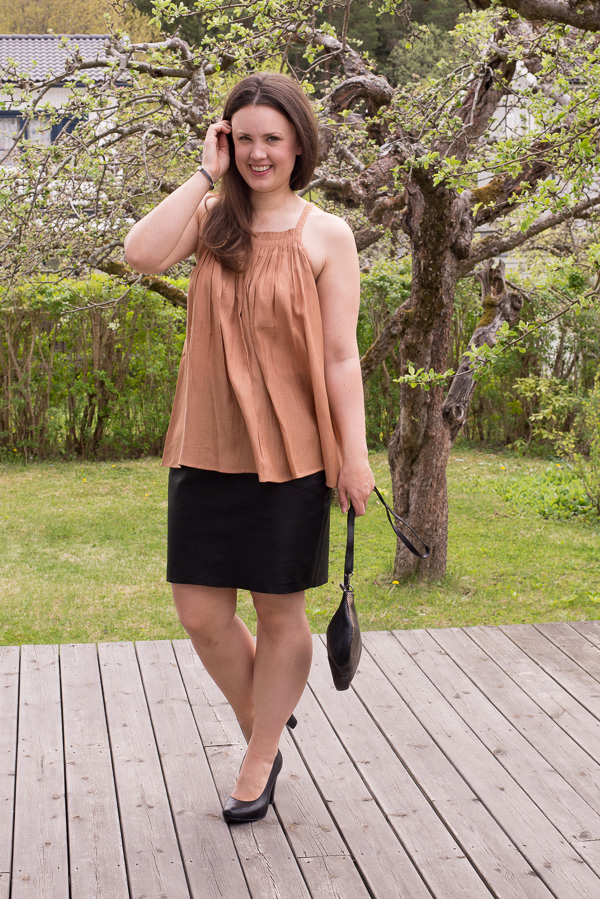 Plus Fine - Alexa Leather Skirt  - 4