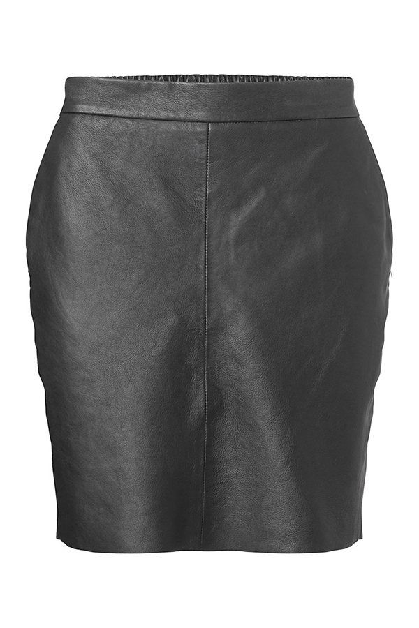 Plus Fine - Alexa Leather Skirt 
