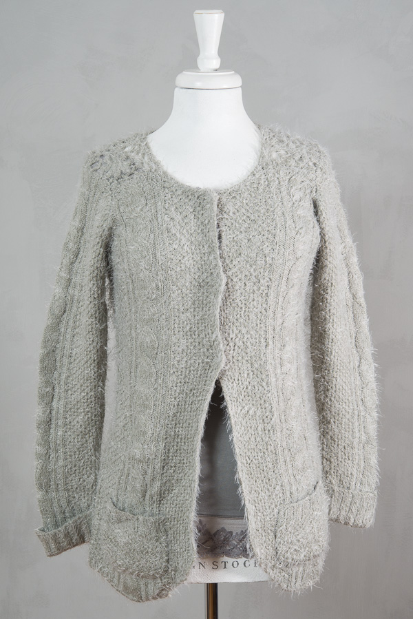 Culture - Madalyn Knit Cardigan Grey Melange