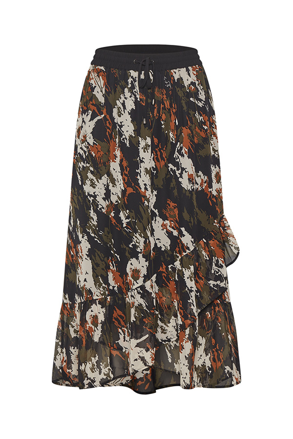 Kaffe - Dane Skirt Grape Leaf Flower Camouflage - 6