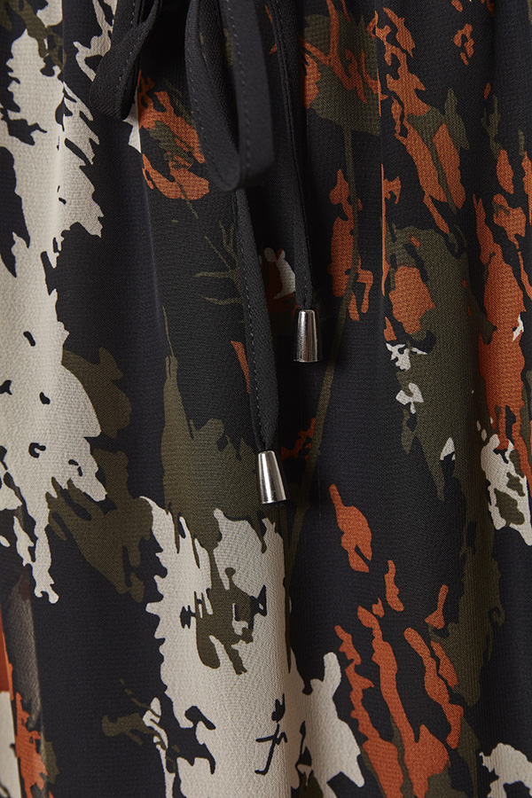 Kaffe - Dane Skirt Grape Leaf Flower Camouflage - 8