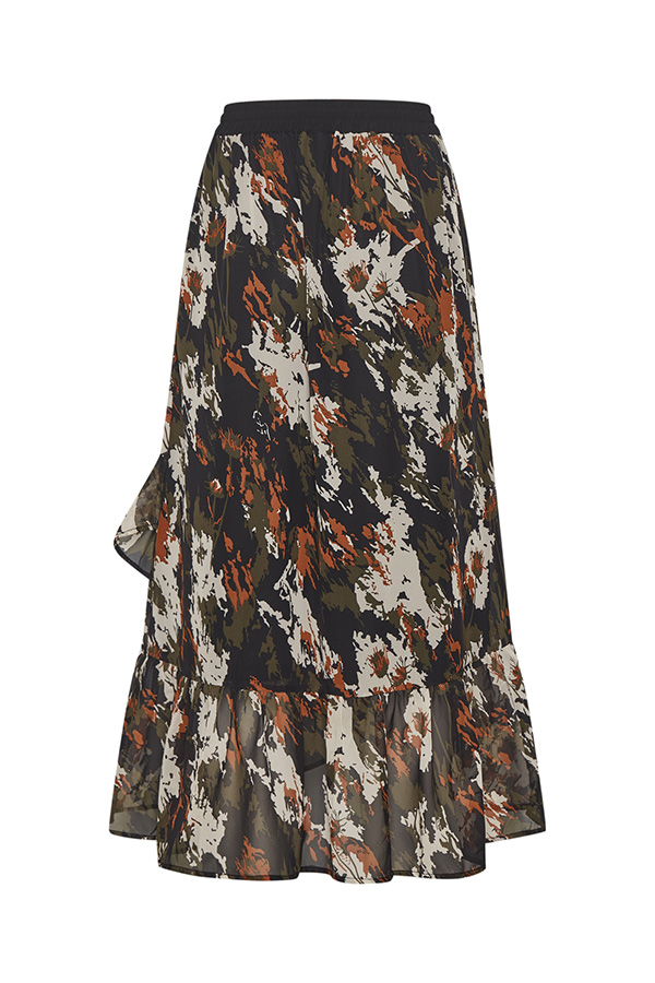 Kaffe - Dane Skirt Grape Leaf Flower Camouflage - 5