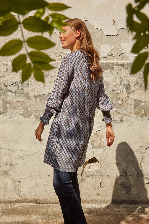 Isay - Trille Tunic Blue Leaf - 2