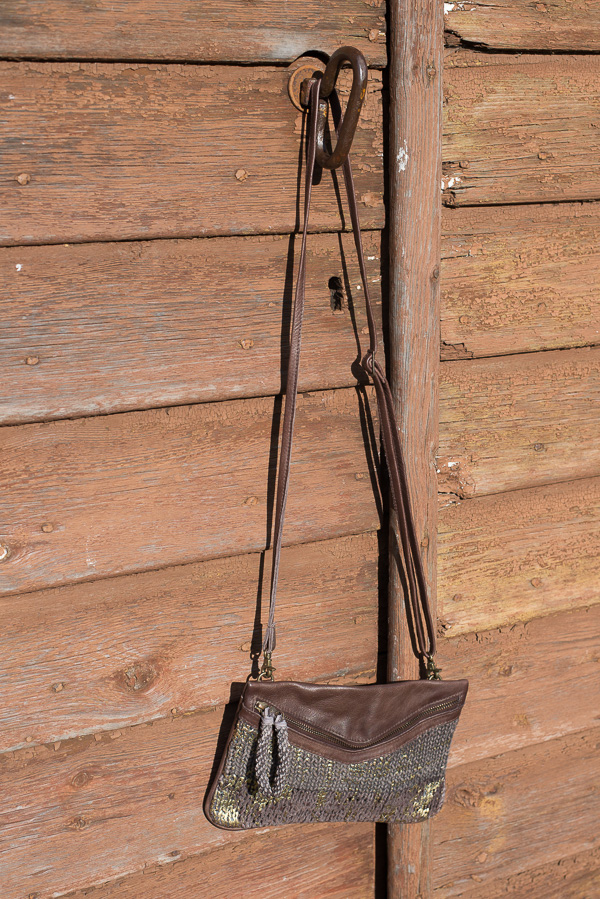 Unmade - Knit Leather Crossbody  Brown - 5