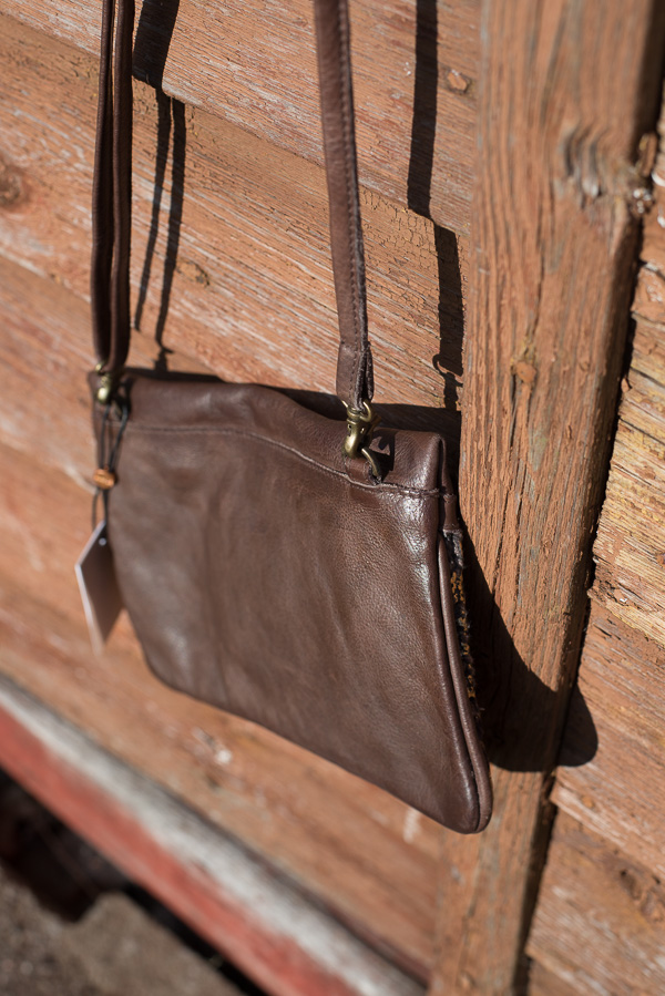 Unmade - Knit Leather Crossbody  Brown - 7
