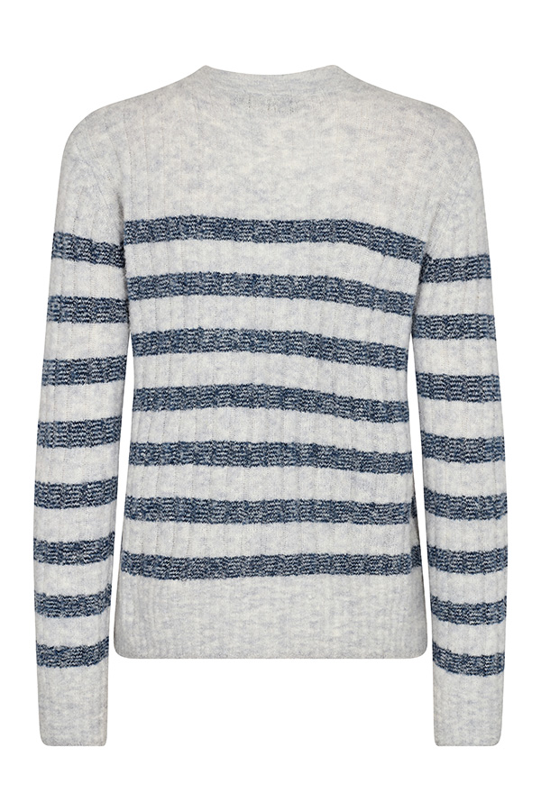 Mos Mosh - MMDedra Stripe Knit Quiet Gray - 2