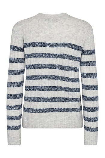 Mos Mosh - MMDedra Stripe Knit Quiet Gray