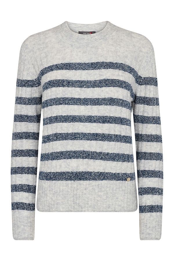 Mos Mosh - MMDedra Stripe Knit Quiet Gray