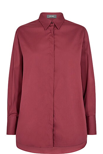 Mos Mosh - Enola Shirt Oxblood Red