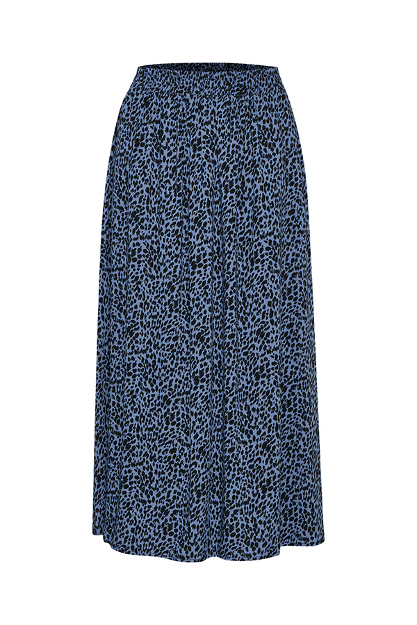 Kaffe - Barbara Skirt Quiet Harbour / Black Animal - 2
