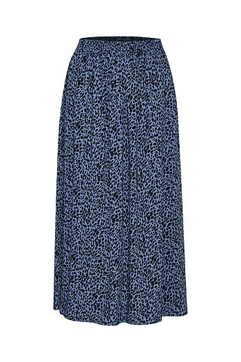 Kaffe - Barbara Skirt Quiet Harbour / Black Animal