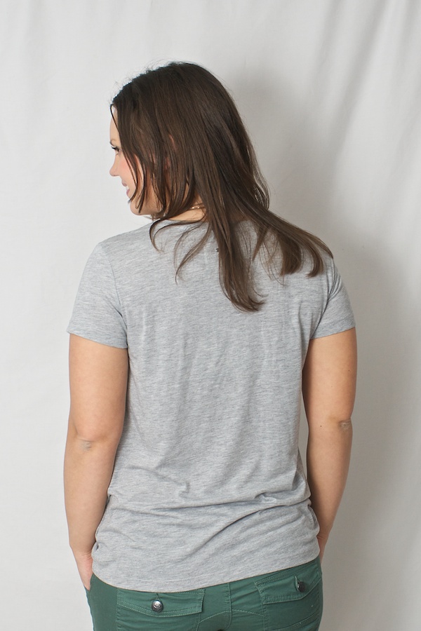 Pulz Jeans - Loba cap T-shirt Spring Grey Melange  - 2