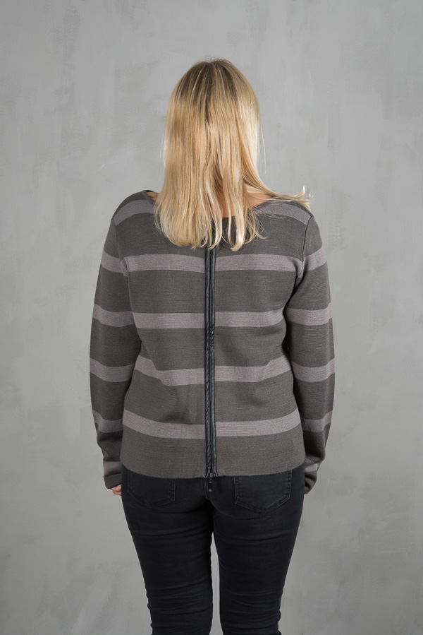 Pulz - Lori Knitted Blouse Magnet / Grey Cave - 5