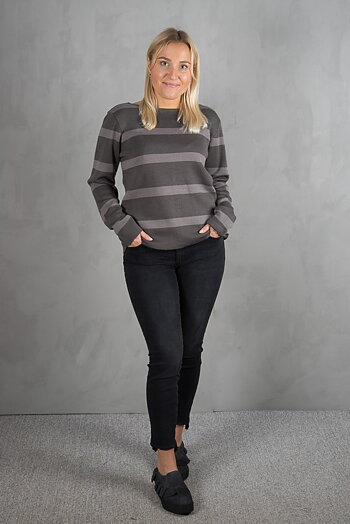 Pulz - Lori Knitted Blouse Magnet / Grey Cave