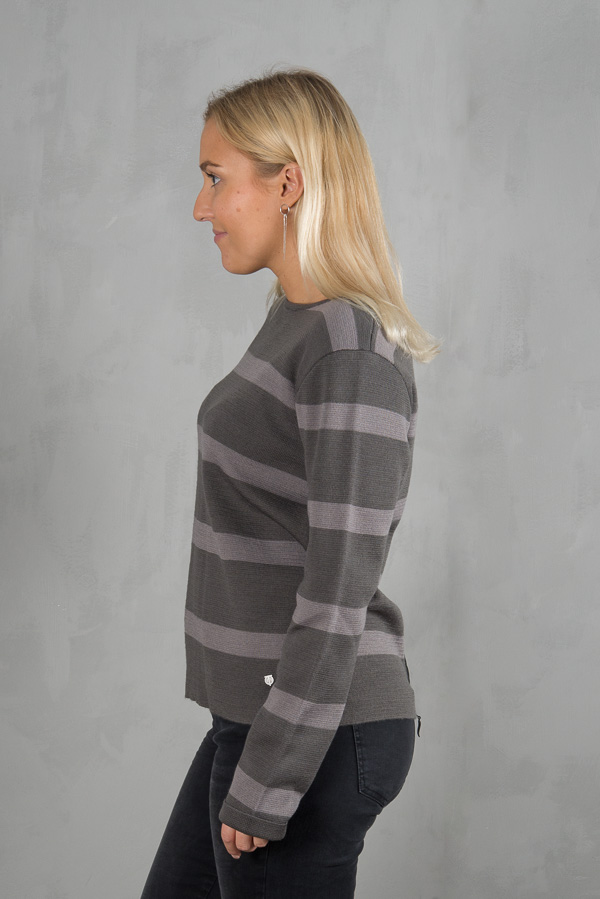 Pulz - Lori Knitted Blouse Magnet / Grey Cave - 4