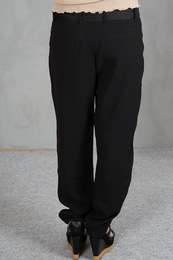 my Sunday Morning - Lenny Belted pants Black - 4