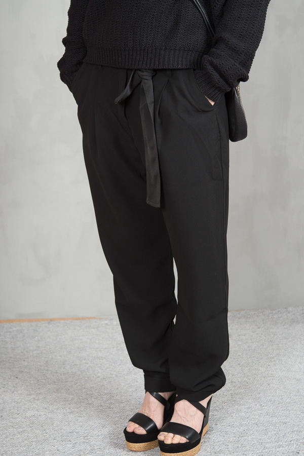 my Sunday Morning - Lenny Belted pants Black - 3