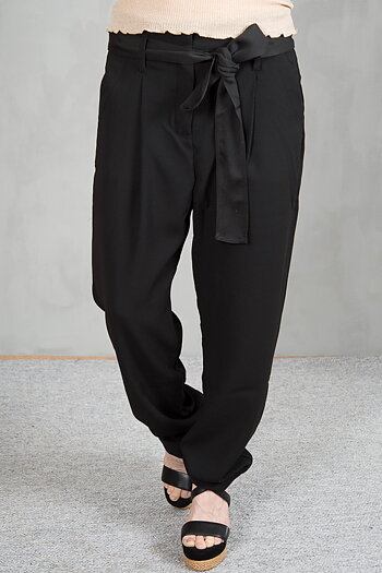 my Sunday Morning - Lenny Belted pants Black