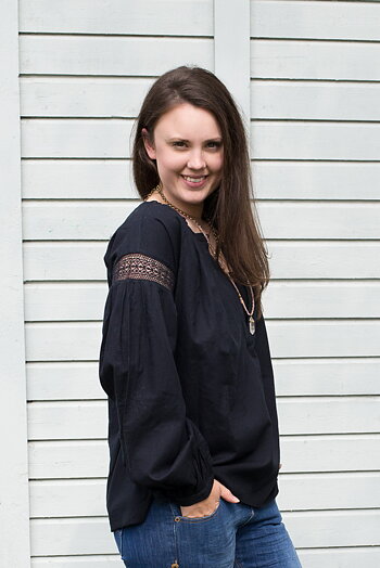 my Sunday Morning - Totem Blouse Black
