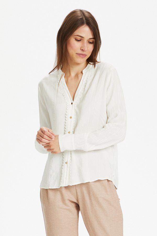 Culture - Adeleine LS Shirt Spring Gardenia
