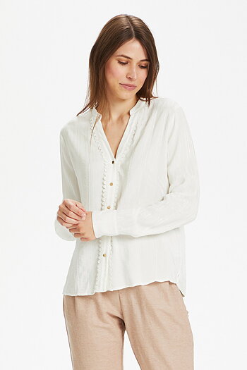 Culture - Adeleine LS Shirt Spring Gardenia
