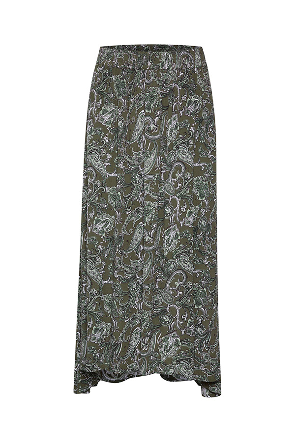 Kaffe - Evity Amber Skirt Green Paisley Print - 4