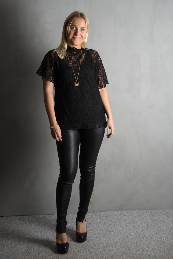 Plus Fine - Chantell Over Sizeed Top Black - 5