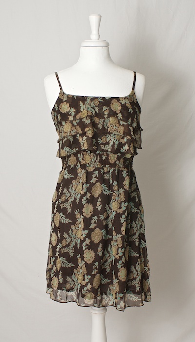 ReMind - Klänning Fatiha Brown Jade green 