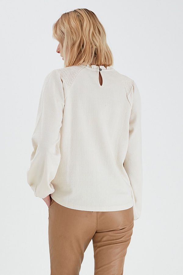 Pulz - Amra Blouse Cloud Dancer - 4