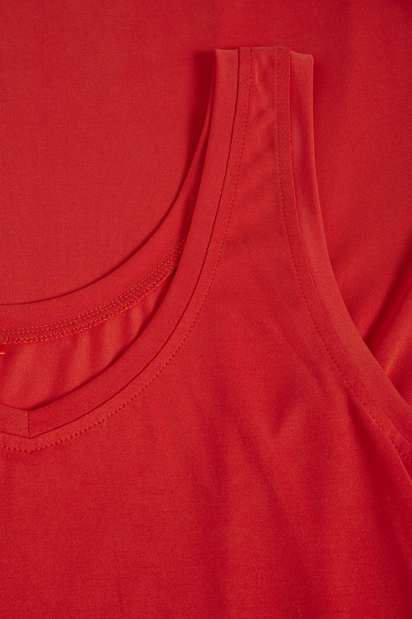 Culture - Kajsa Strap Dress Fiery Red - 3