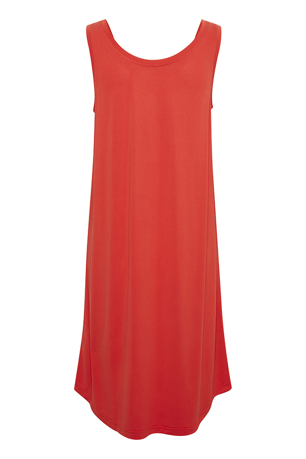 Culture - Kajsa Strap Dress Fiery Red - 2