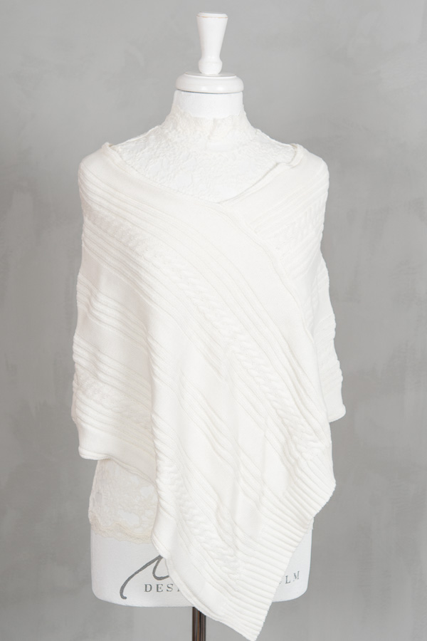 Fancy Fanny - Poncho Vilda Natur Offwhite