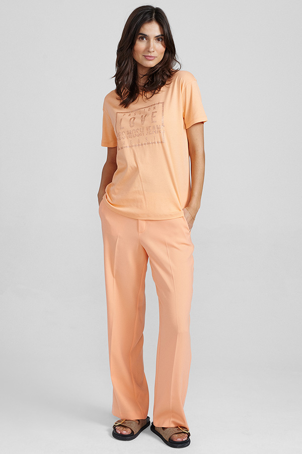 Mos Mosh - MMCiara O-SS Glam Tee  Coral Reef - 4