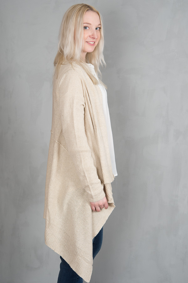 Monrow - Coco Cardigan Ecru Melange - 2