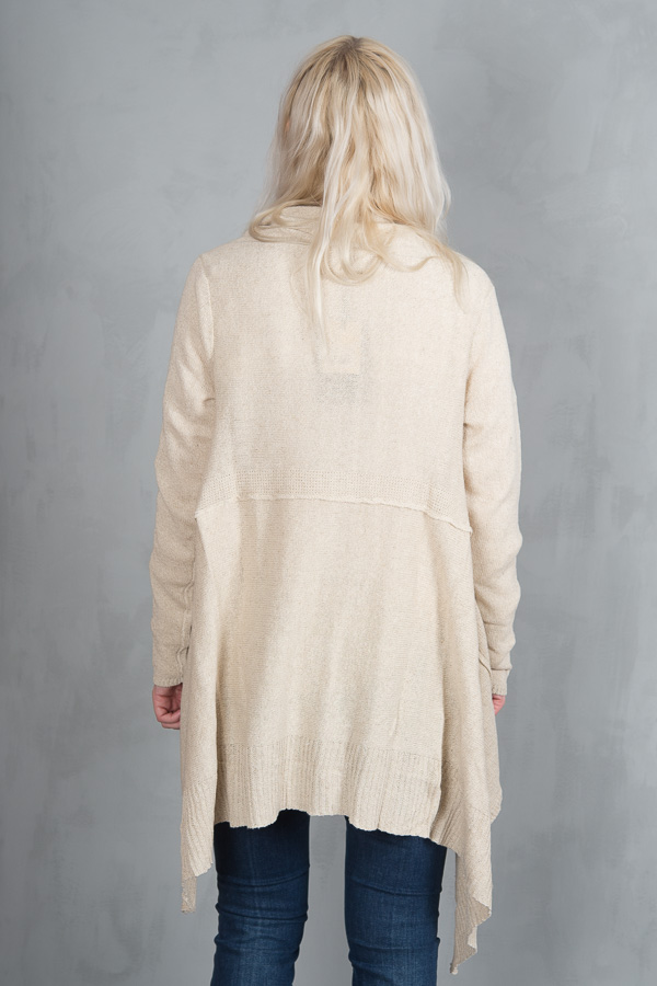 Monrow - Coco Cardigan Ecru Melange - 3