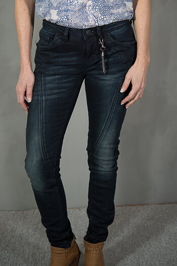 Pulz - Jenny Skinny jeans Mid waist Dark Blue